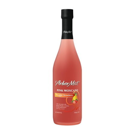Arbor Mist Pineapple Strawberry Pink Moscato, Fruit Wine, 750 mL Bottle