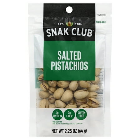 SNAK CLUB, SALTED PISTACHIOS