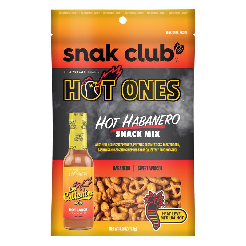 Snak Club 4.5 oz Snak Club Hot Ones Hot Habanero & Sweet Apricot Snack Mix  Pack of 6