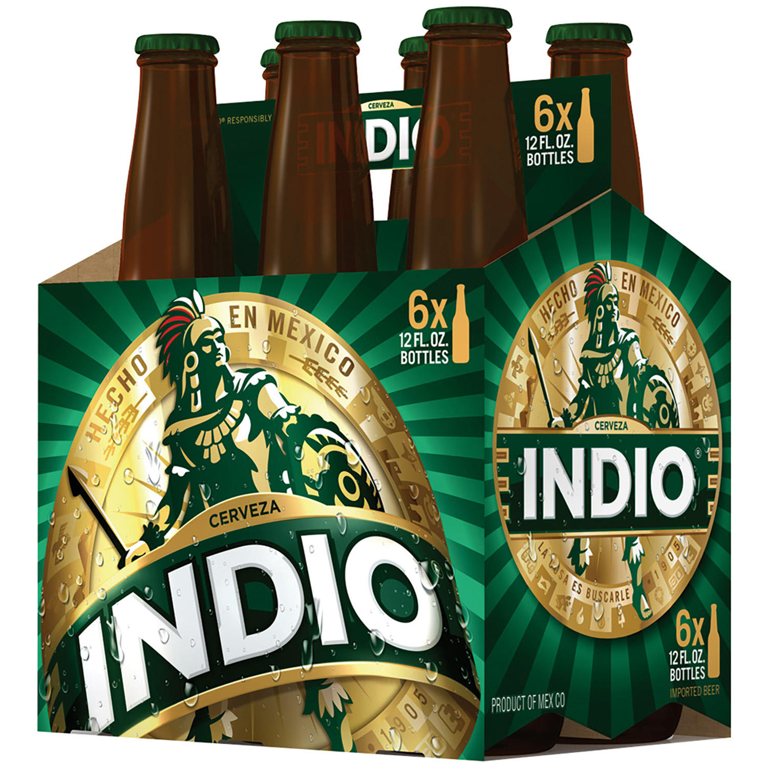 Indio Mexican Lager Beer, 12 fl. oz. bottle, 6 pk.