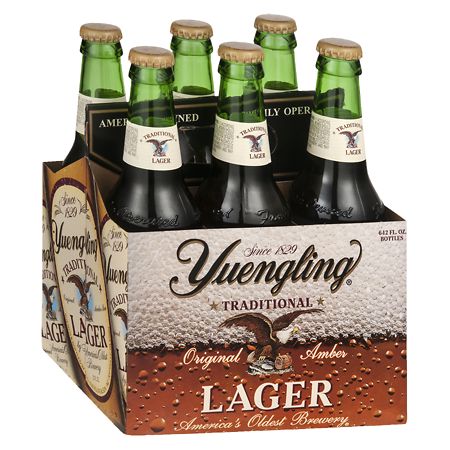 Yuengling Lager, 6 Pack Beer, 12 OZ Bottle