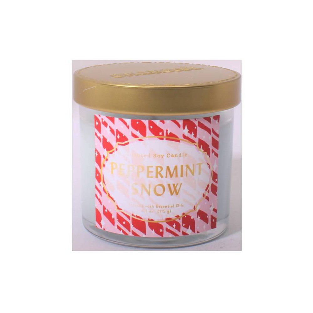 4.1oz Lidded Glass Jar 1-Wick Peppermint Snow Candle - Opalhouse™