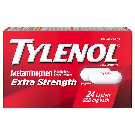 Tylenol Extra Strength Pain Reliever and Fever Reducer Caplets - Acetaminophen - 24ct