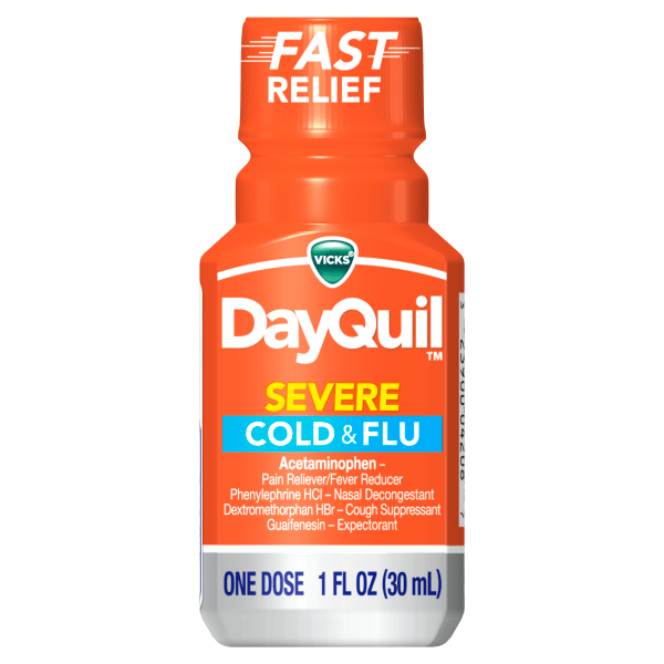 DayQuil Severe Multi-Symptom Liquid, 1 Oz