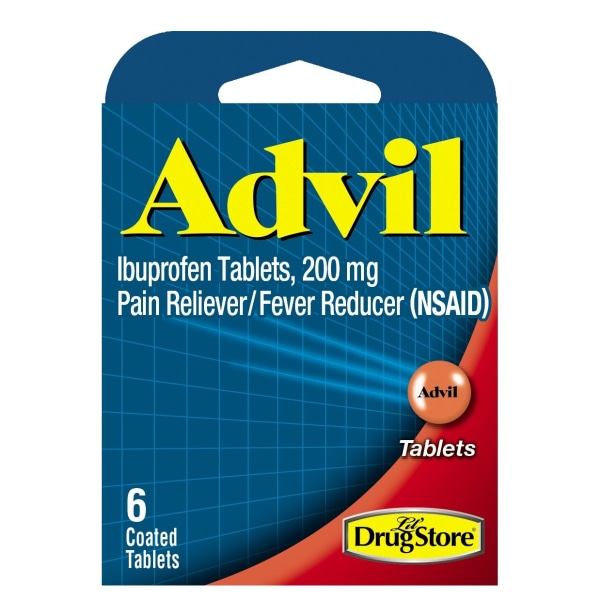 Advil 6060937 200 mg Pain Reliever & Fever Reducer  Orange - Pack of 6