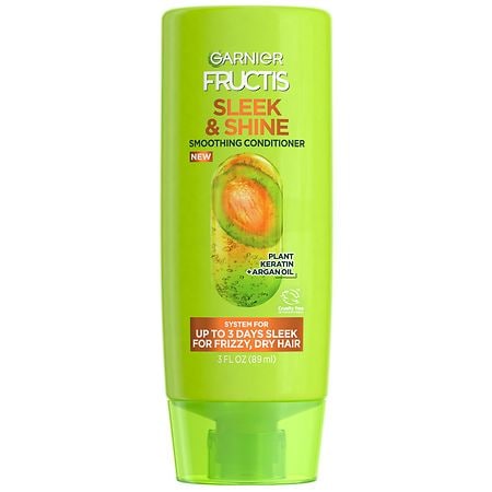 Garnier Fructis Sleek & Shine Conditioner for Frizzy  Dry Hair  3 fl oz