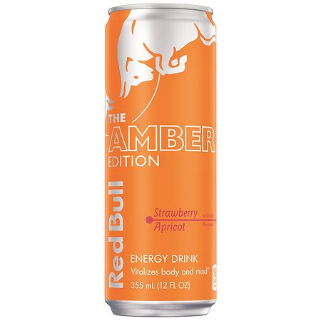 Red Bull 12oz The Amber Edition - Strawberry Apricot