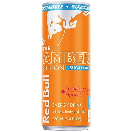 Red Bull 8.4oz The Amber Edition - Strawberry Apricot Sugarfree