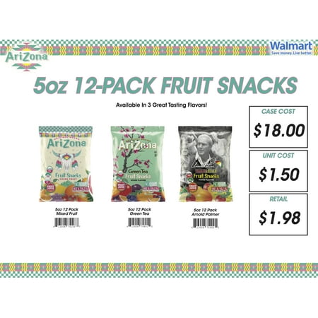 AriZona Mixed Fruit Snacks  5 oz