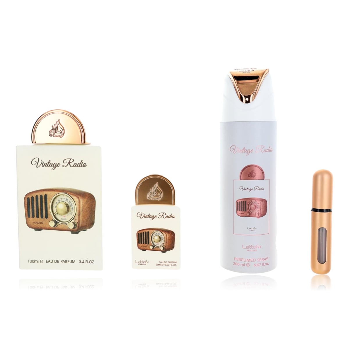 bxlatvr3gs Vintage Radio Gift Set by  for Unisex, 3 Piece