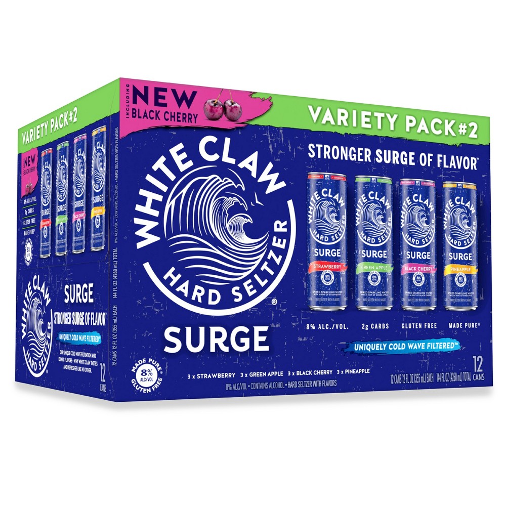 White Claw Surge Variety #2 - 12pk/12 fl oz Cans