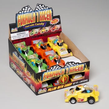 Kidsmania - Formula 1 Racer - Pull back action car filled with dextrose candy