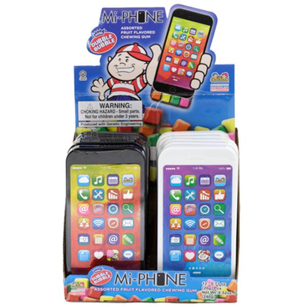 C829 Mi-Phone Gum Filled Toy Phone in Counter Display - 12 Piece - Pack of 144
