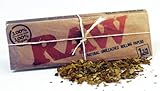 Raw Classic 1 1/4 Size Papers Natural Unrefined Rolling Paper Cigarette