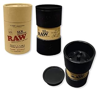 RAW Six Shooter for 1 1/4 Size - Cone Loader for 1,2,3 or 6 Cones | Easily Fill Pre Rolled Cones Rolling Papers Quickly No Expertise Required (B07ZJWL6B8)