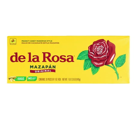 De La Rosa Mazapan Style Mexican Peanut Candy for Snacking and Sharing  30 Count