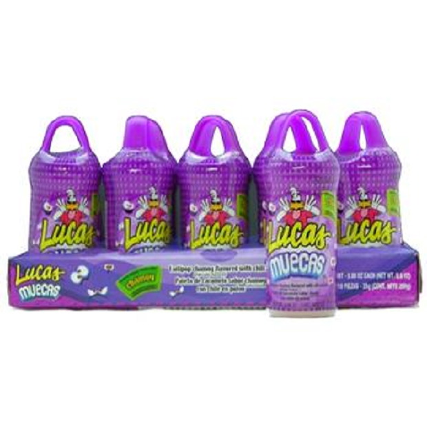 Lucas Muecas Chamoy Flavored Lollipop with Chili Powder  0.88 oz  1 Count