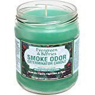 Smoke Odor Exterminator 13oz jar candle  Limited Edition Evergreen Berries
