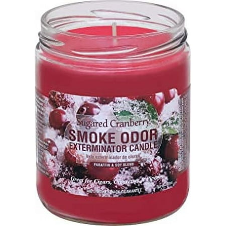Smoke Odor Exterminator 13oz jar candle  Limited Edition Sugared Cranberry