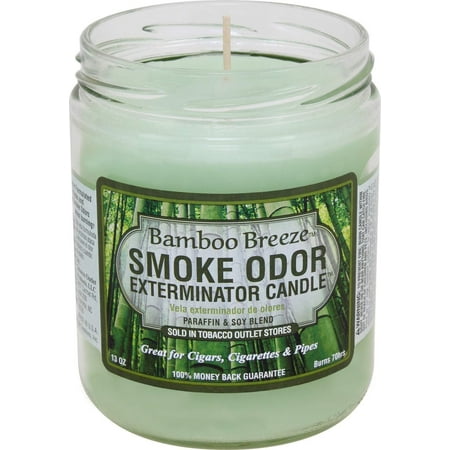 Smoke Odor Exterminator 13oz Jar Candle  Bamboo Breeze  13 oz