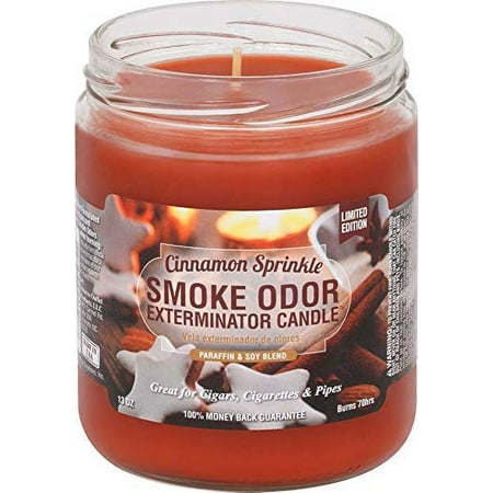 Smoke Odor Exterminator 13 oz Jar Candles Cinnamon Sprinkle  (2) Limited Edition