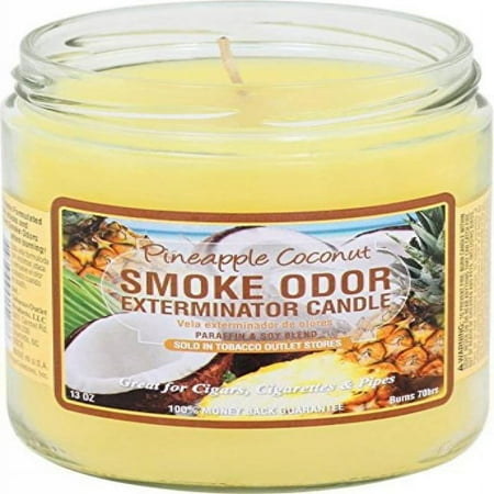 Smoke Odor Exterminator 13 oz Jar Candles Pineapple & Coconut  2