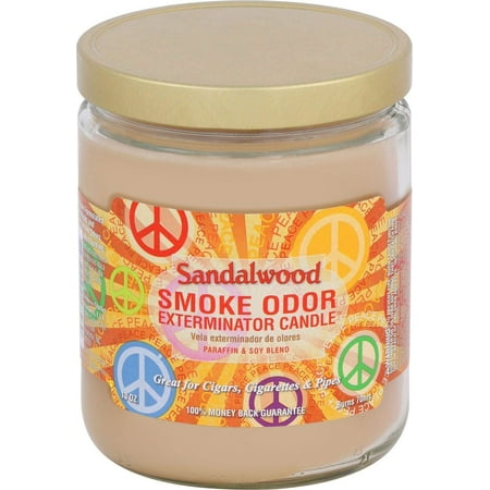 Smoke Odor Exterminator 13 oz Jar Candles Sandalwood  Pack of 2
