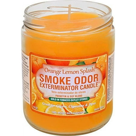 Smoke Odor Eliminator 2-Wick Container Candle  Orange Lemon Splash  Orange
