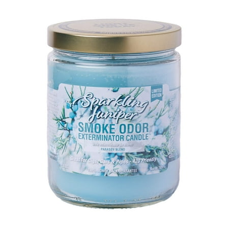 Smoke Odor Exterminator 13oz Jar Candle  Sparkling Juniper