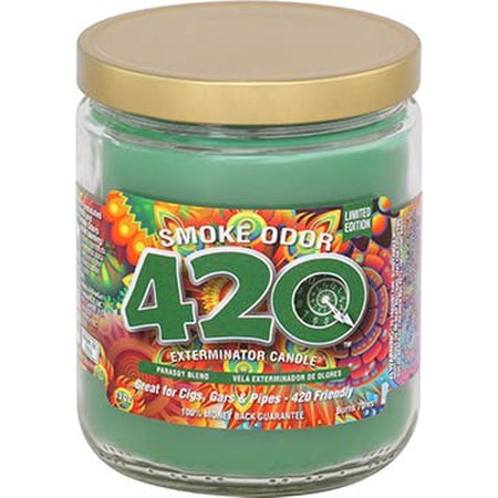 Smoke Odor Exterminator Candle 13 oz jar  420 Limited Edition!!!