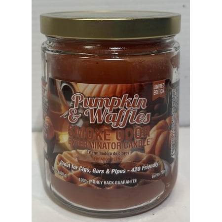 Smoke Odor Exterminator 13 oz Jar Candle Pumpkin & Waffles (1) Candle.