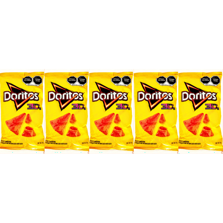 Sabritas Doritos 3D 45g, 5 bags  Mexican Chips