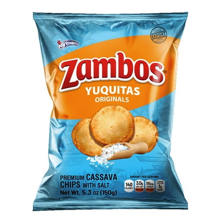 ZAMBOS YUCAS CASSAVAS CHIPS SALT 5.30 OZ
