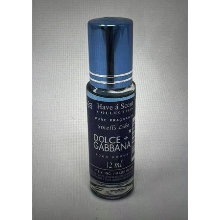 Have A Scent Designer Oil Impression of Dolce + Gabbana 12ML Rollerball  Men