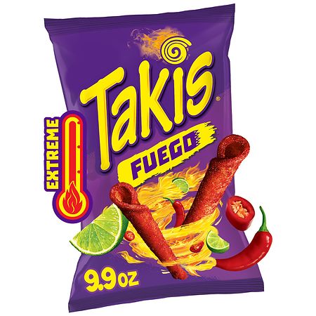 BARCEL, TAKIS, EXTREME FUEGO TORTILLA CHIPS, HOT CHILI PEPPER & LIME