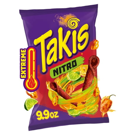 BARCEL, TAKIS, VERY HOT TORTILLA CHIPS, HABANERO & LIME