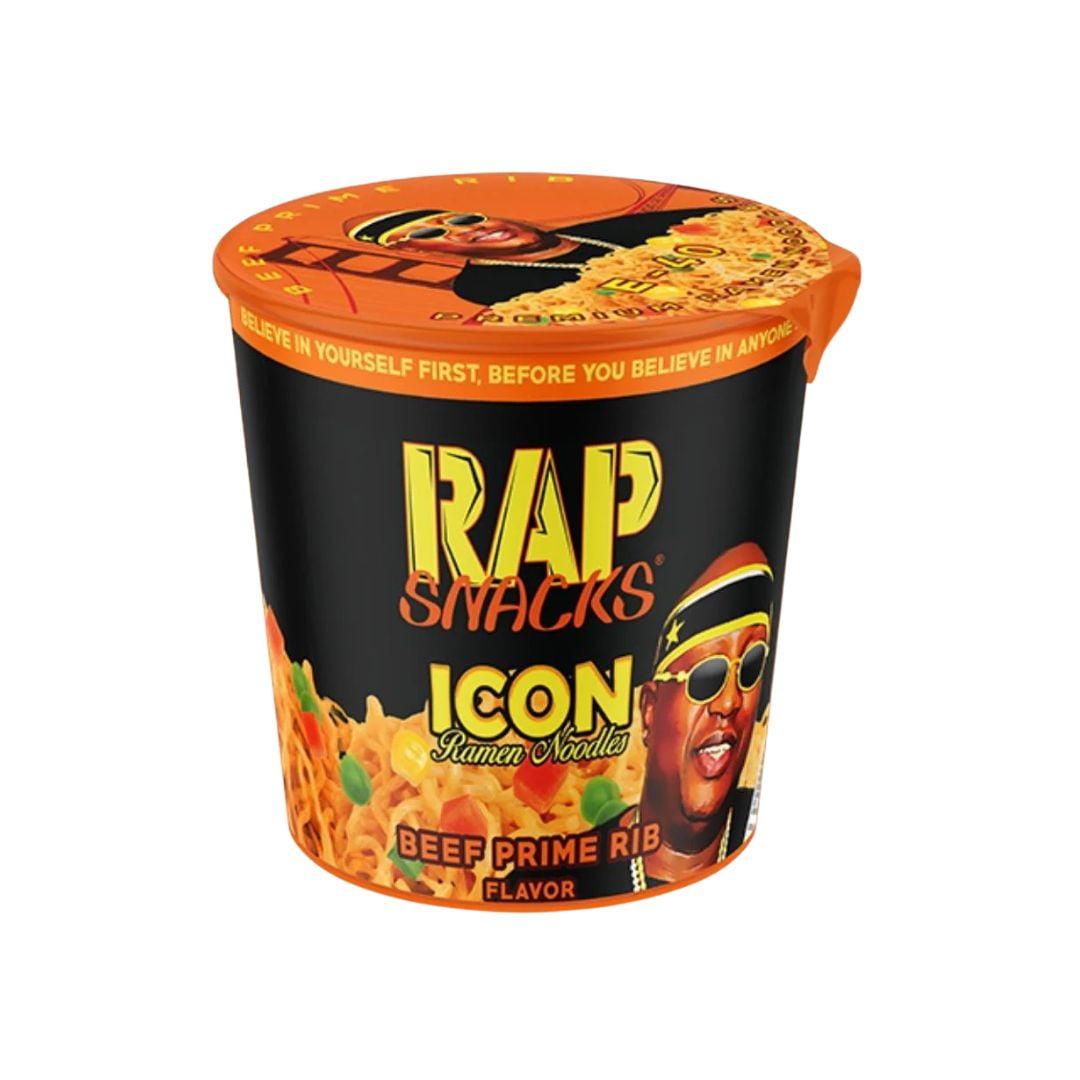 All The Candy Rap Snacks E-40 Beef Prime Rib Icon Ramen Noodles 64g
