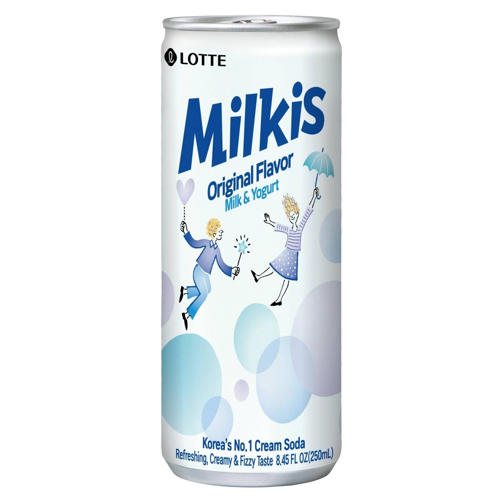 LOTTE Korea Milkis Carbonated Drink Milk & Yogurt Flavor 8.45oz Can