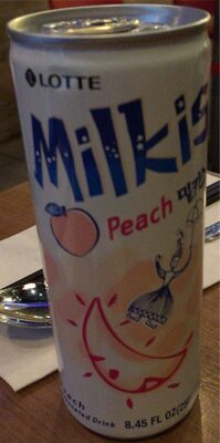 LOTTE Korea Milkis Carbonated Drink Peach Flavor 8.45oz Can