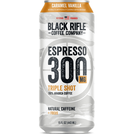 Black Rifle Tripleshot Caramel Vanilla 300mg 15oz Can