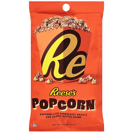 Reese's Peanut Butter Chocolate Drizzled Popcorn - 2.25oz