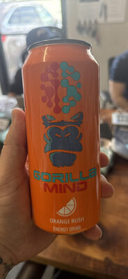 Gorilla Mind Energy Orange Rush 16oz Can