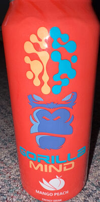 Gorilla Mind Energy Mango Peach 16oz Can