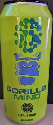 Gorilla Mind Energy Citrus Rain 16oz Can