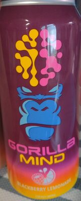 Gorilla Mind Energy Blackberry Lemonade 16oz Can