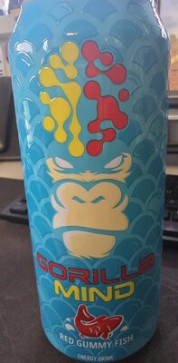 Gorilla Mind Energy Red Gummy Fish16oz Can