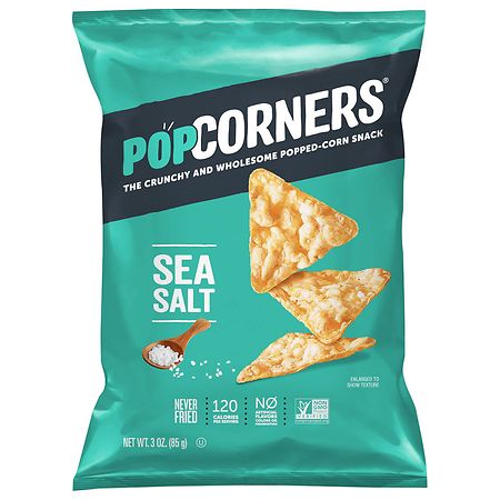 Popcorners Popped Corn Chips, Sea Salt, 5.0 Oz