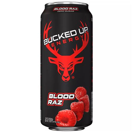 Bucked Up Energy Blood Raz 16oz Can