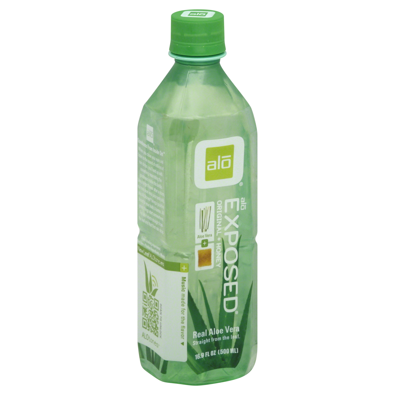 Alo Exposed Aloe Vera Juice Drink Aloe Vera + Honey 16.9oz