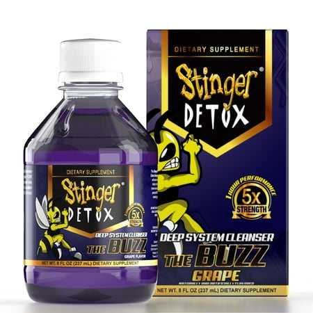 Stinger Detox Buzz 5X Extra Strength Drink – Grape Flavor – 8 FL OZ